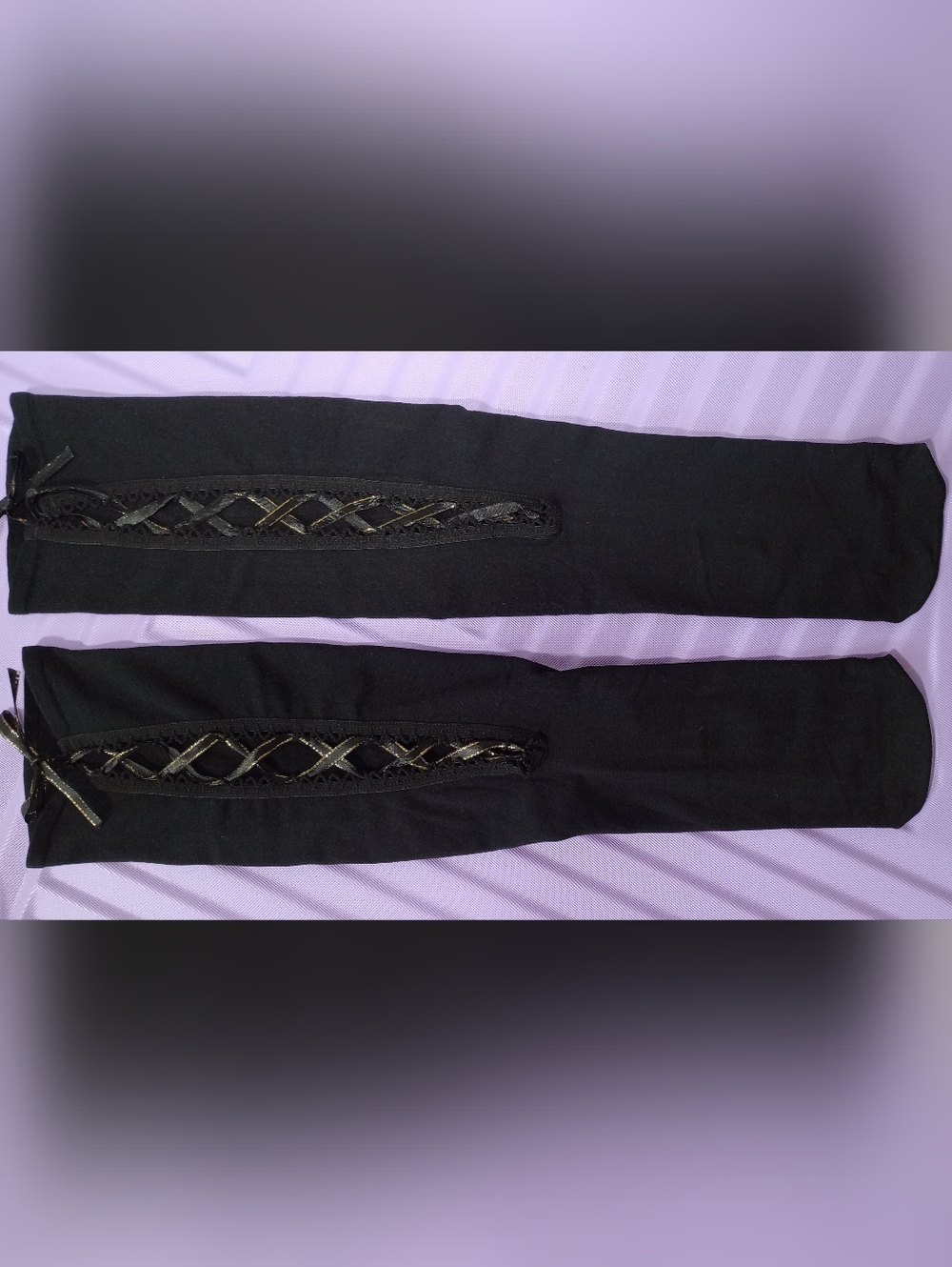 Knee high women decorative stockings